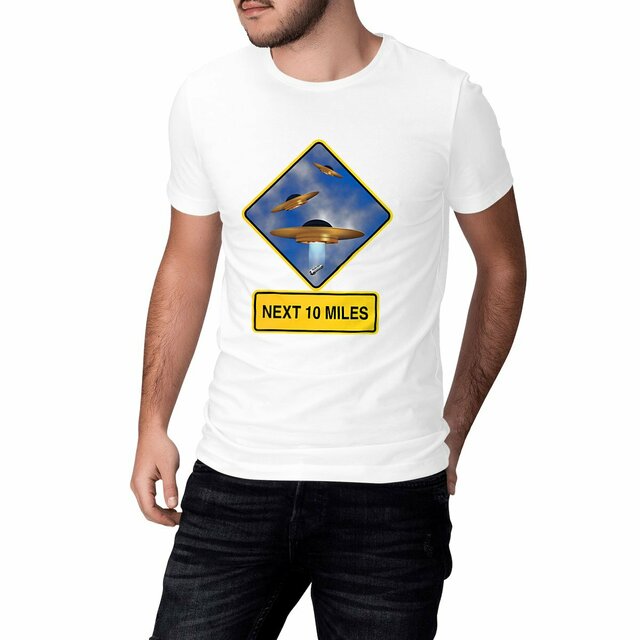 Image front ❀ T-Shirt Léger Classique Unisexe ~Change ✦ UFO ALERT [🌐 EN] ✨