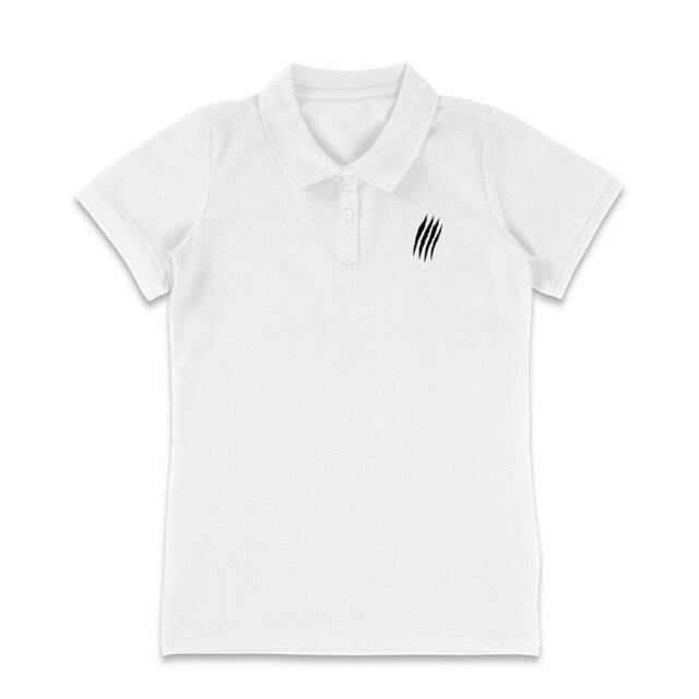 Image back ❀ Polo Mi-Épais Femme ~Premium Visuel Devant & au Dos ✦ LA GRIFFE DU CHAT [🌐 INT] ✨