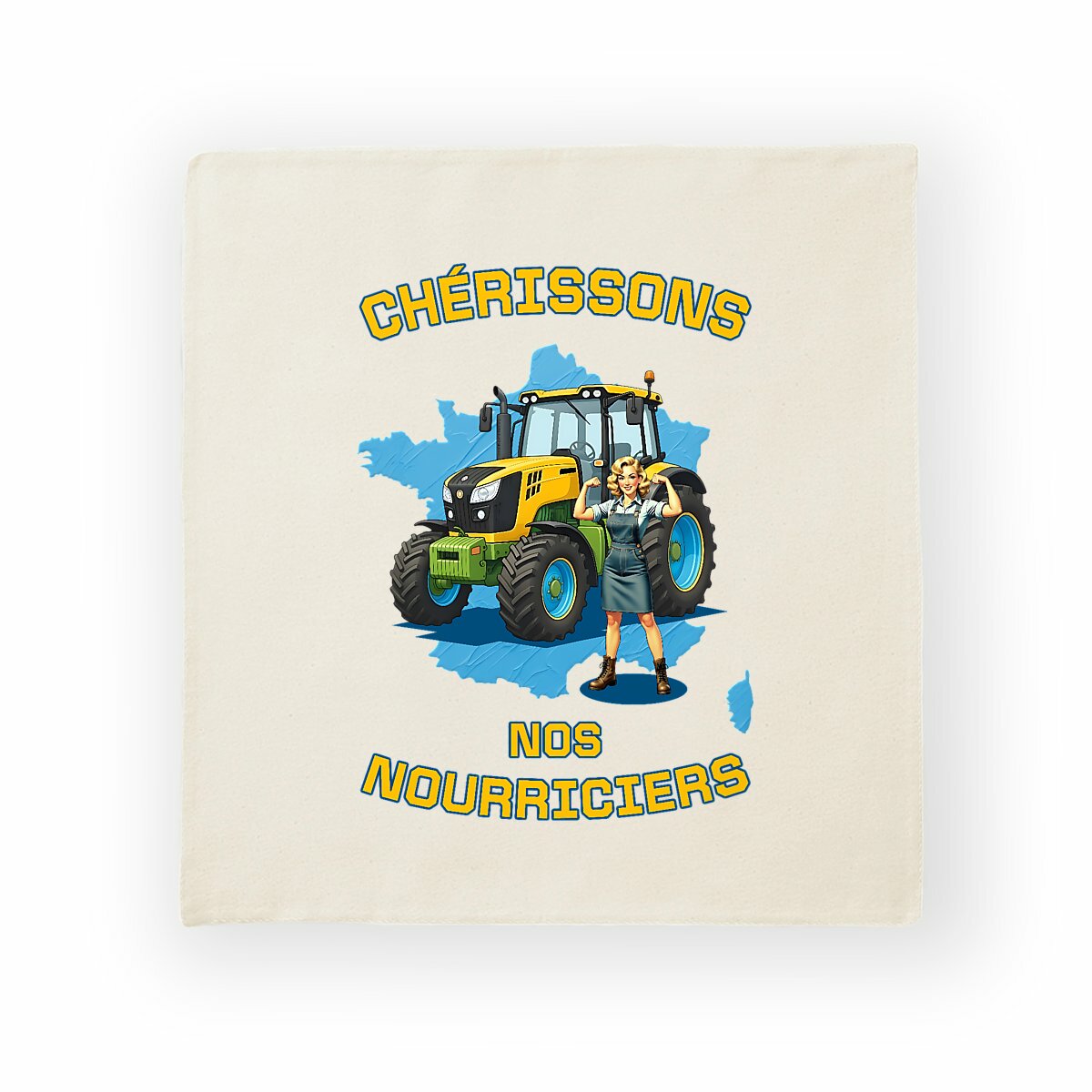 Image back ❀ Housse de coussin ~Premium+ ✧ SOUTENONS NOS FERMES [🌐 FR] ✨