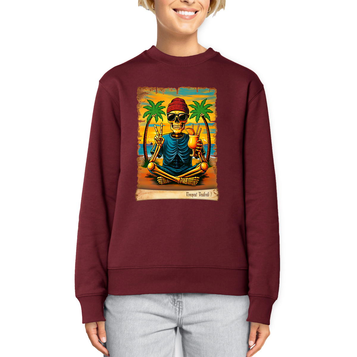 Image front ❀ Sweat-Shirt Standard Unisexe ~Premium ✦ VIVEMENT VENDREDI ! [🌐 FR] ✨