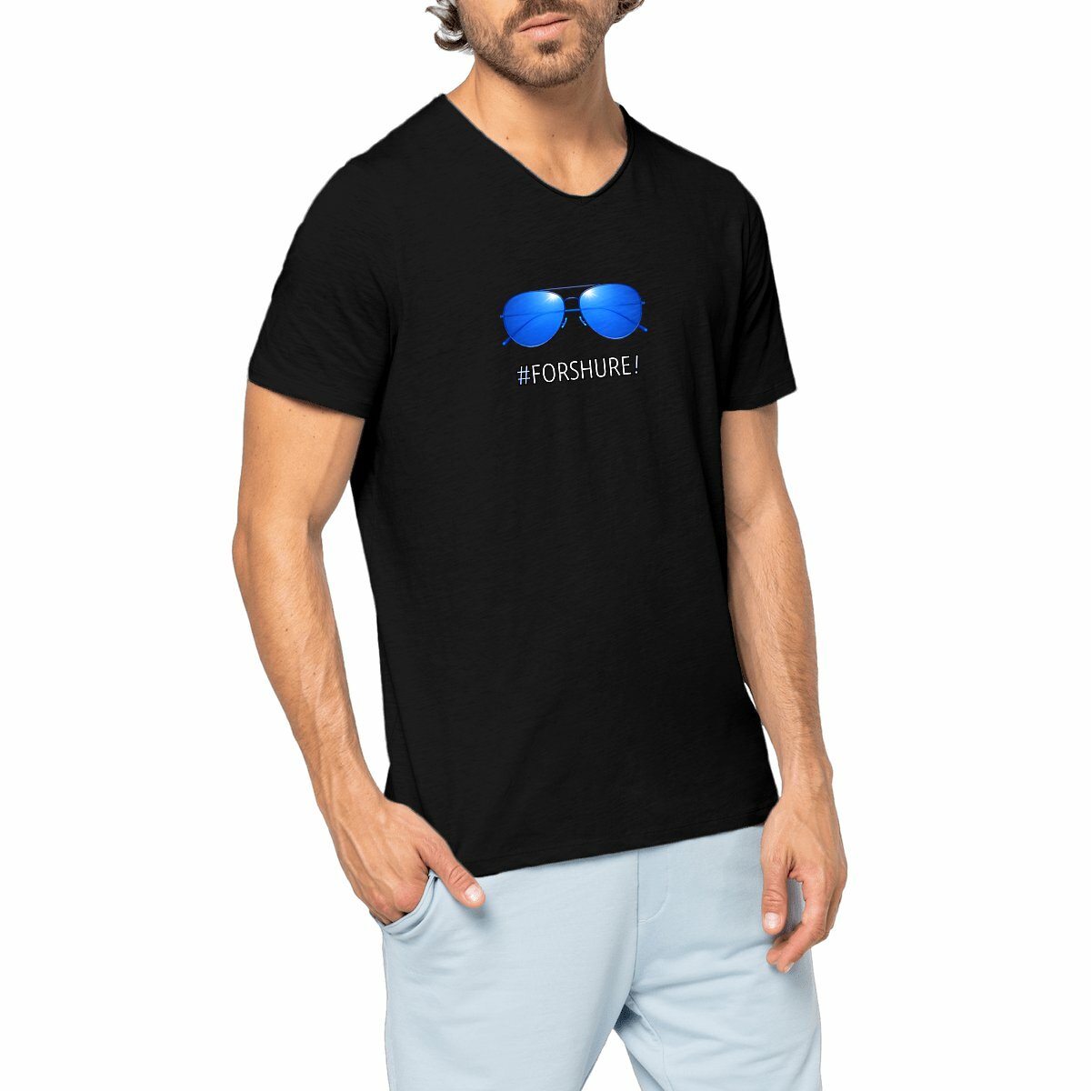 Image front ❀ T-Shirt Léger Homme Slub ~Premium+ ✧ DAVOS 2026 PARODY [🌐 FR] ✨