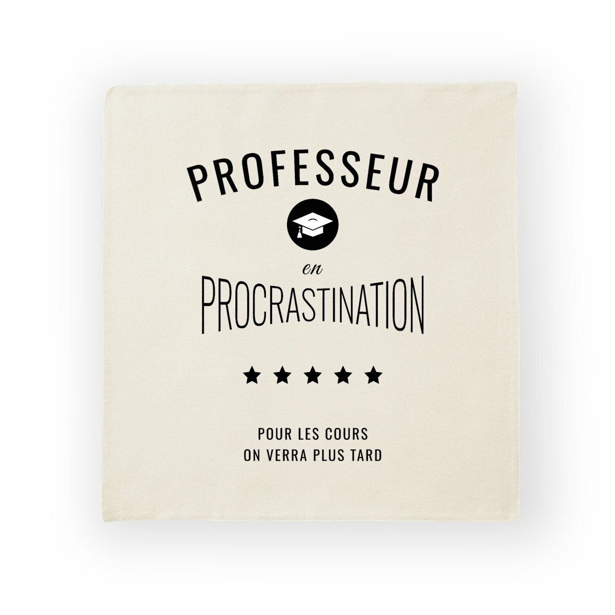 Image back ❀ Housse de coussin ~Premium+ ✦ PROCRASTINATION [🌐 FR] ✨