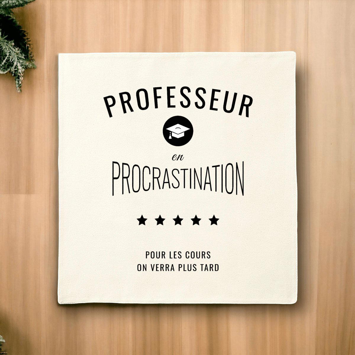 Image front ❀ Housse de coussin ~Premium+ ✦ PROCRASTINATION [🌐 FR] ✨