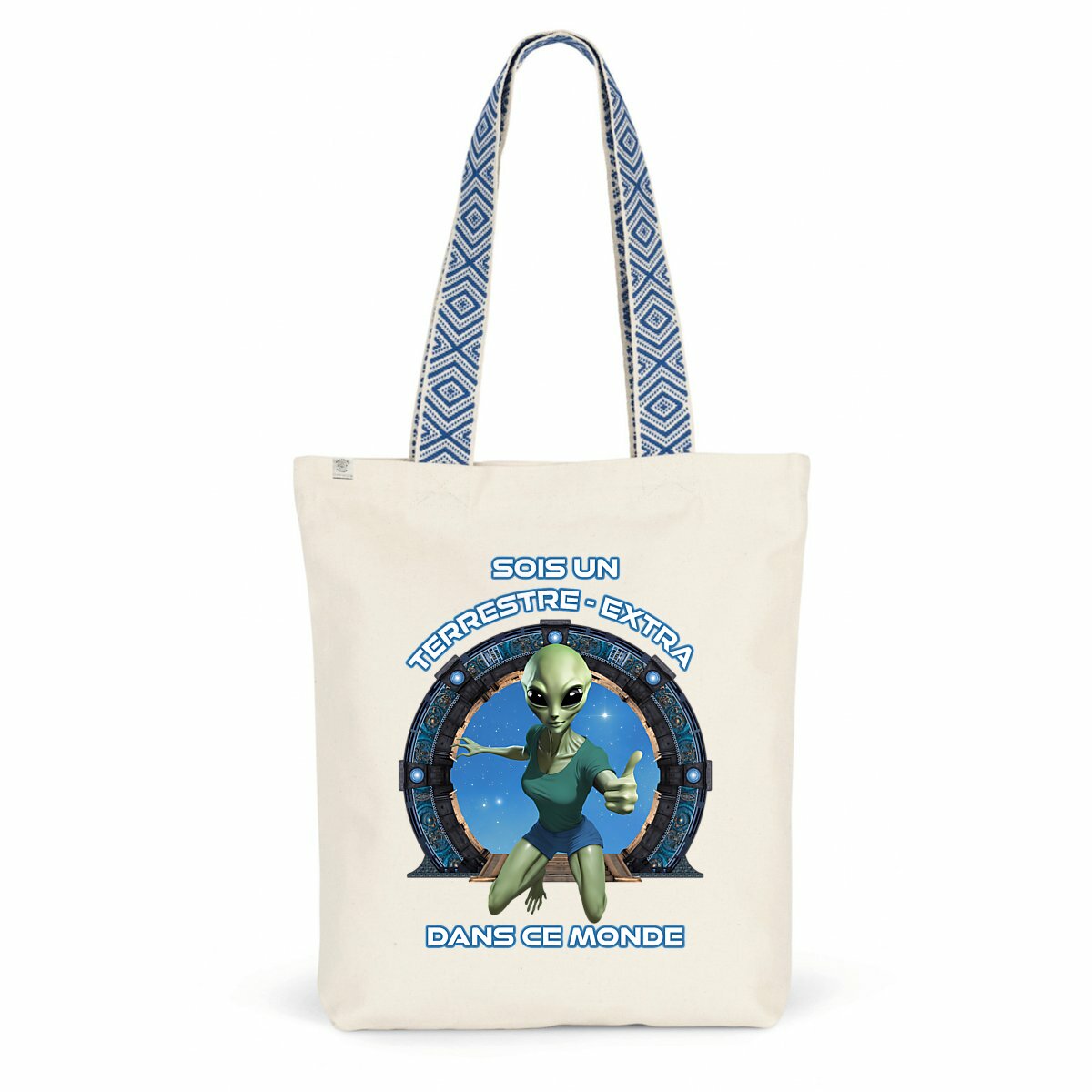 Image back ❀ Totebag Ethnique ~Premium+ ✦ ZETA (EXTRA-TERRESTRE) [🌐 FR] ✨