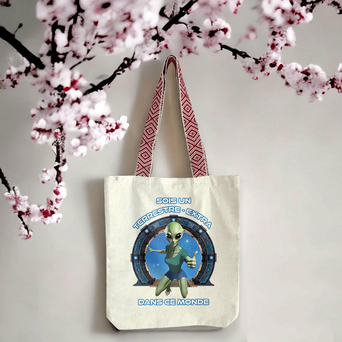 Image front ❀ Totebag Ethnique ~Premium+ ✦ ZETA (EXTRA-TERRESTRE) [🌐 FR] ✨