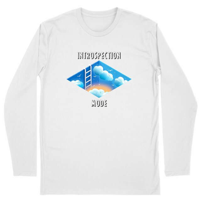 Image back ❀ T-Shirt Classique Mi-Épais Homme Manches Longues ~Premium ✦ INTROSPECTION MODE [🌐 INT] 