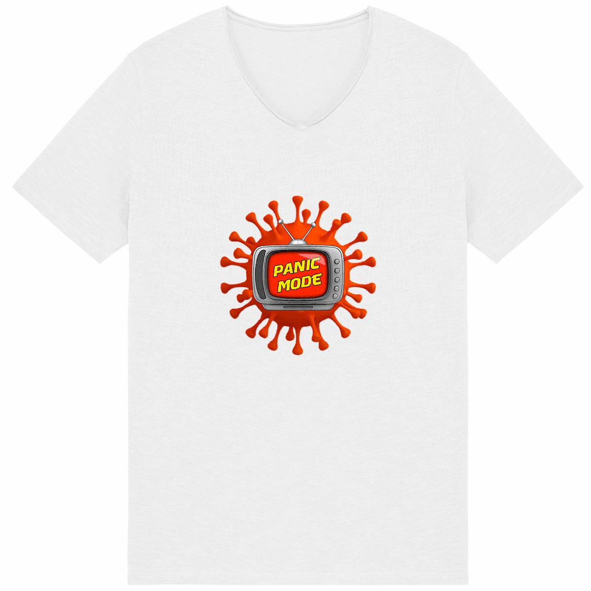 Image back ❀ T-Shirt Léger Homme Slub ~Premium+ ✦ PANIC MODE [🌐 FR] ✨