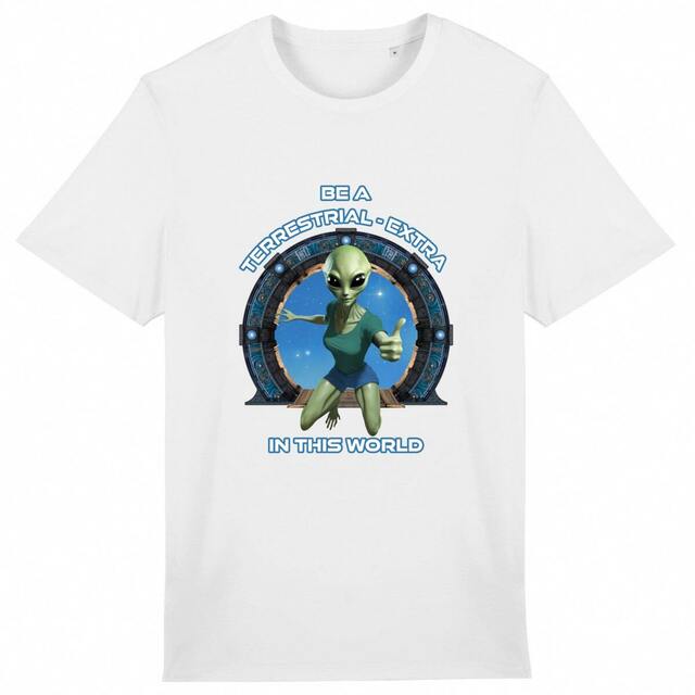 Image back ❀ T-Shirt Mi-Léger Unisexe ~Premium ✦ ZETA (ALIEN) [🌐 EN] ✨