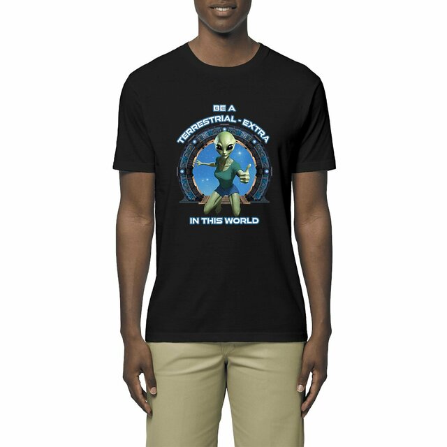 Image front ❀ T-Shirt Mi-Léger Unisexe ~Premium ✦ ZETA (ALIEN) [🌐 EN] ✨