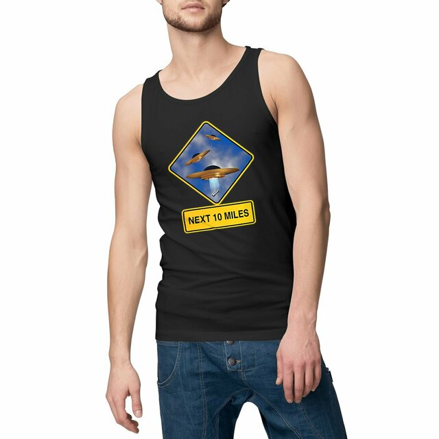 Image front ❀ Débardeur Léger Homme ~Change ✦ UFO ALERT [🌐 EN] ✨