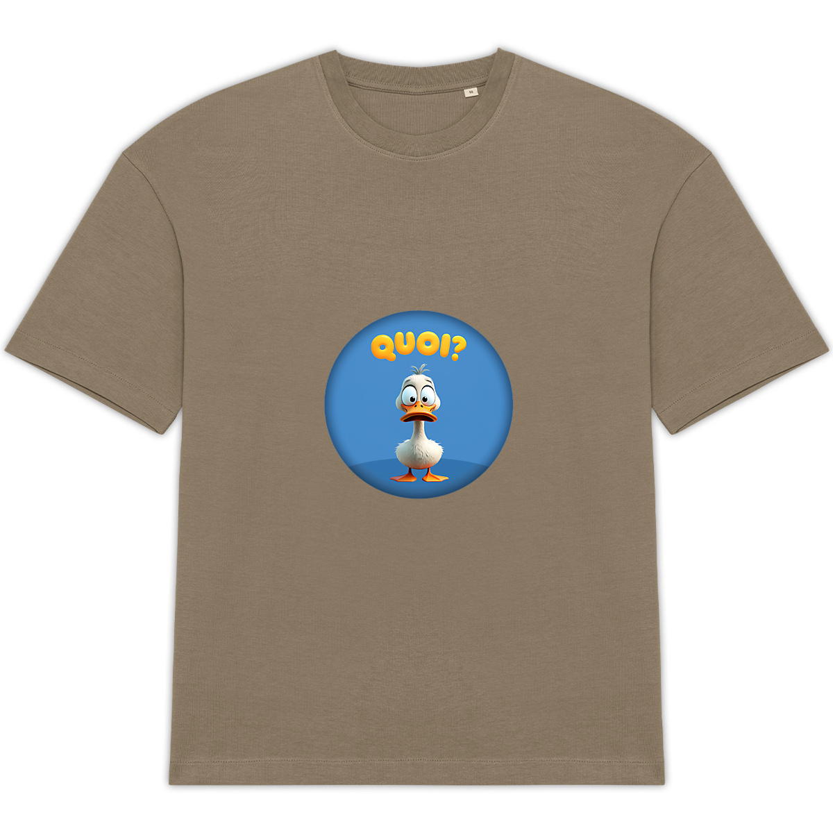 Image back ❀ T-Shirt Épais Unisexe Oversize ~Premium+ ✦ PETIT CANARD [🌐 FR] ✨