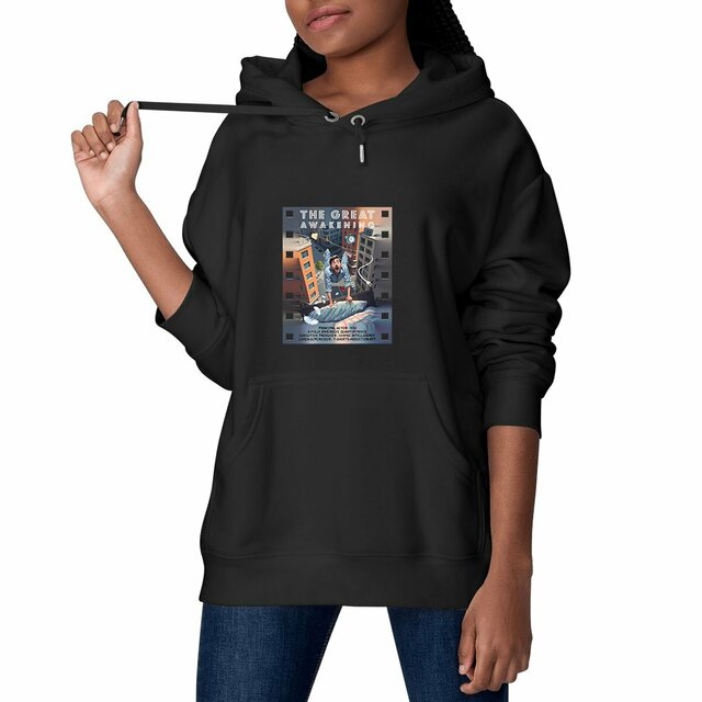 Image front ❀ Sweat-Shirt Épais à Capuche Unisexe, ~Premium+ ✦ THE GREAT AWAKENING [🌐 EN] ✨