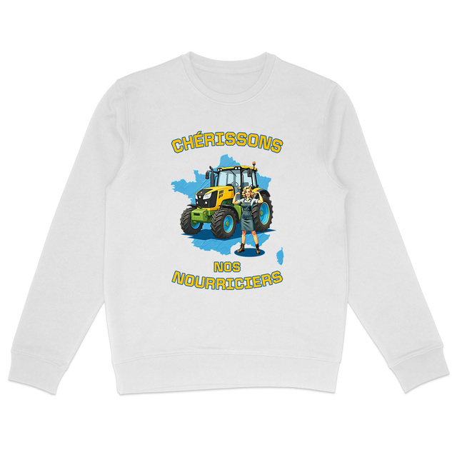 Image back ❀ Sweat-Shirt Standard Unisexe ~Premium ✧ SOUTENONS NOS FERMES [🌐 FR] ✨