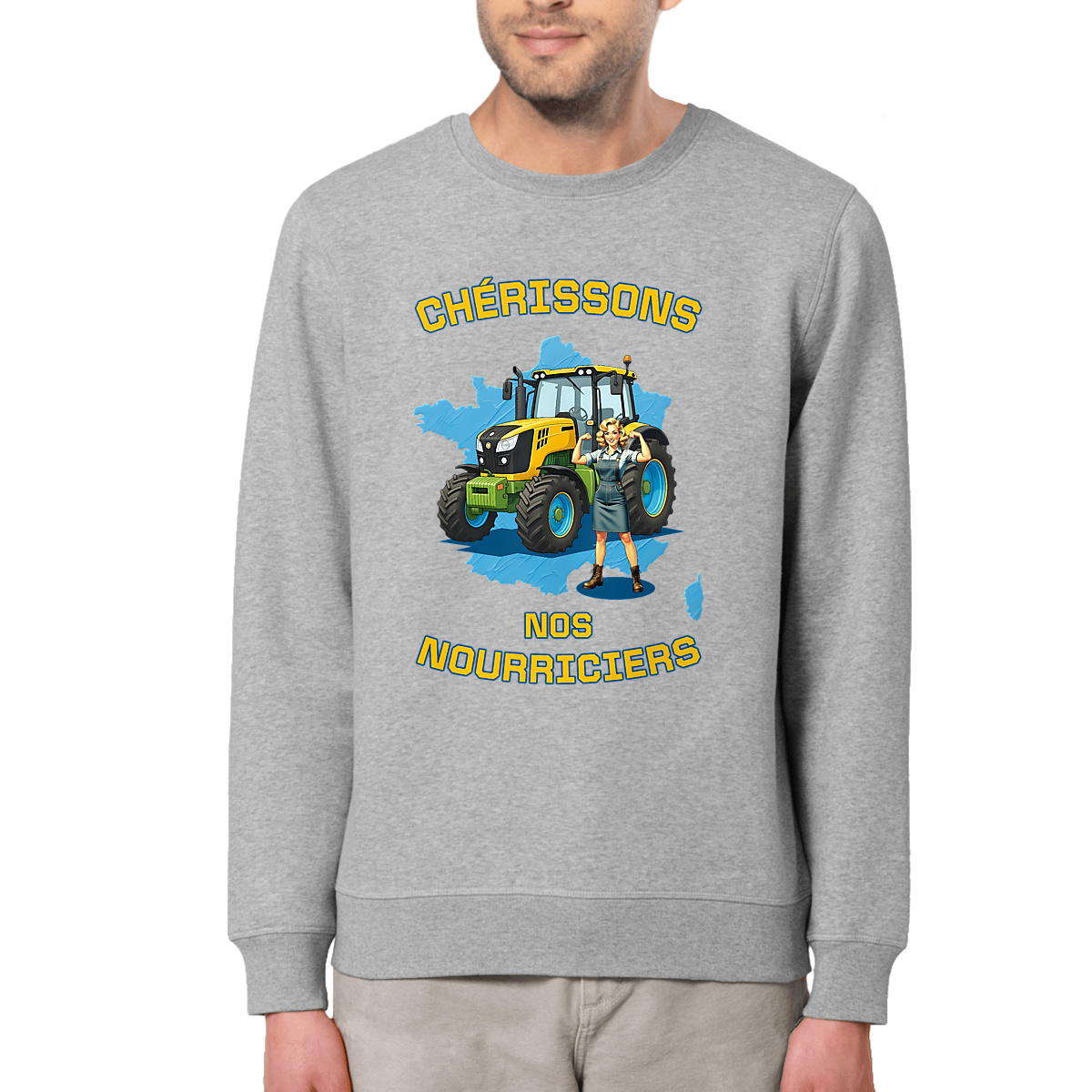Image front ❀ Sweat-Shirt Standard Unisexe ~Premium ✧ SOUTENONS NOS FERMES [🌐 FR] ✨