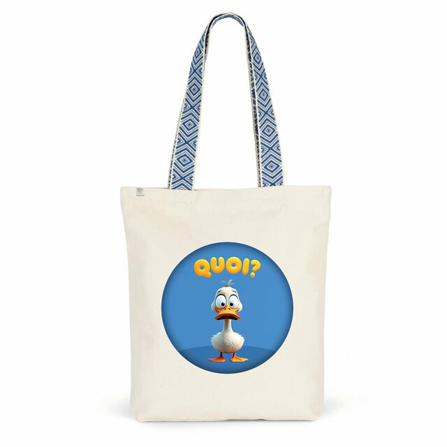 Image back ❀ Totebag Ethnique ~Premium+ ✦ PETIT CANARD [🌐 FR] ✨