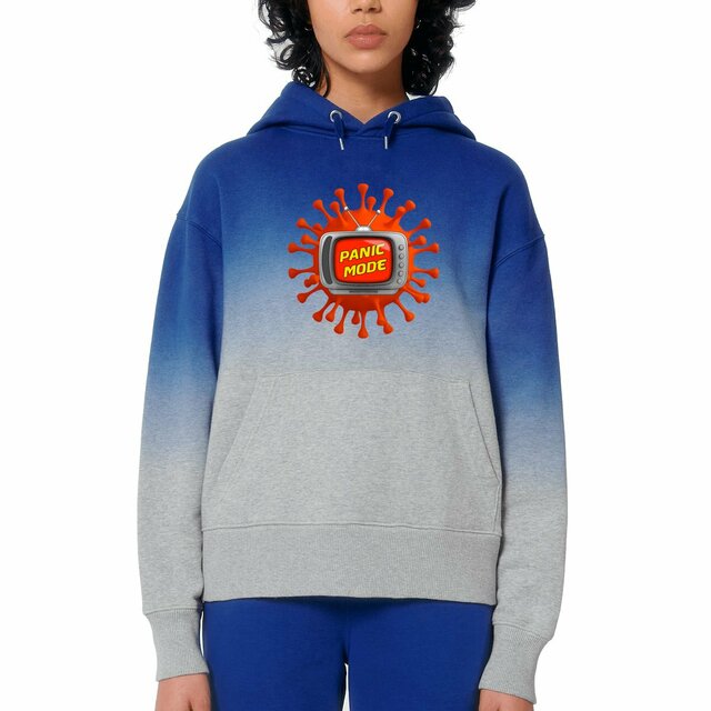 Image front ❀ Sweat à Capuche Standard Dip Dye Oversized Unisexe ~Premium+ ✦ PANIC MODE [🌐 FR] ✨