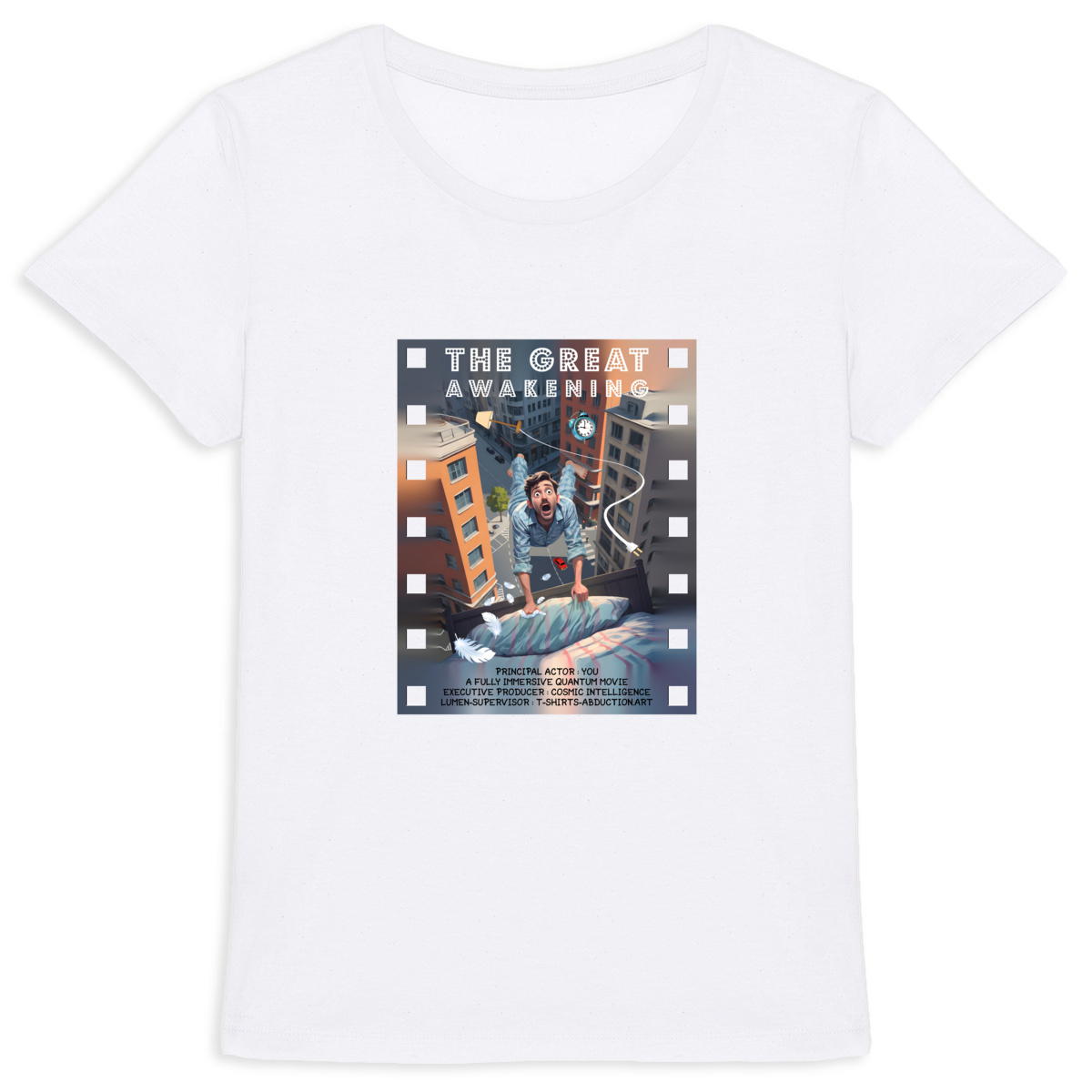 Image back ❀ T-Shirt Mi-Léger Femme ~Premium+ ✦ THE GREAT AWAKENING [🌐 EN] ✨