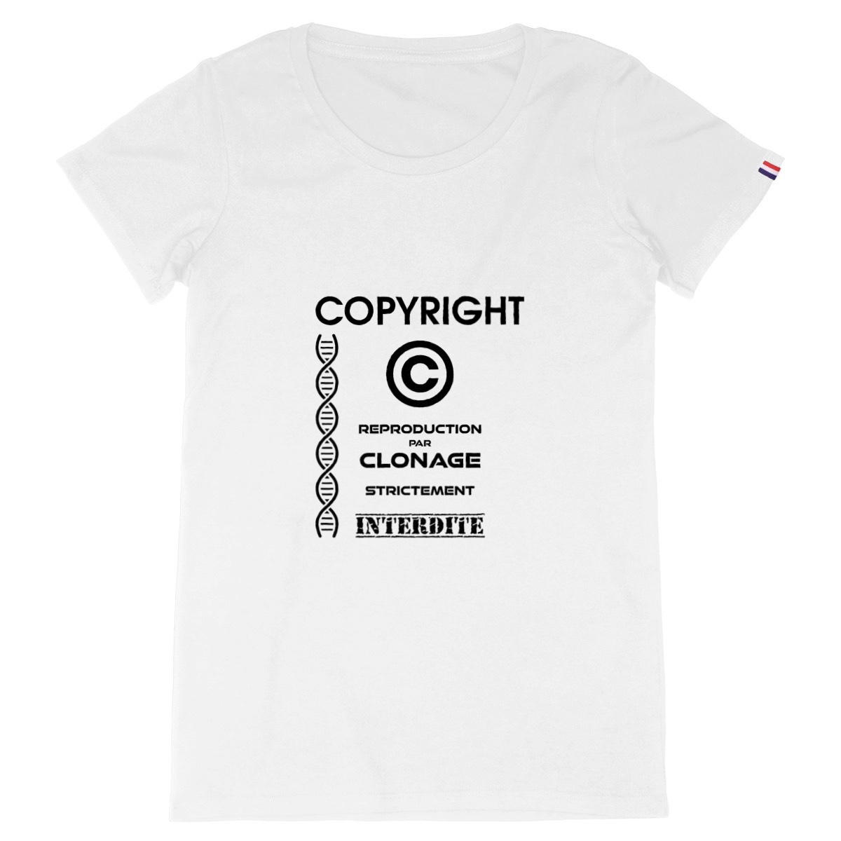 Image back ❀ T-Shirt Mi-Épais Femme Made in France ~Premium+ ✦ L'ANTI-CLONE [🌐 FR] ✨