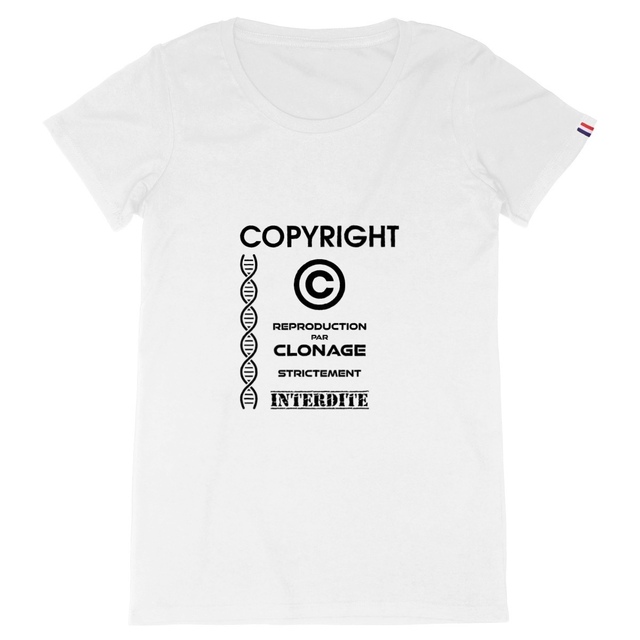 Image back ❀ T-Shirt Mi-Épais Femme Made in France ~Premium+ ✦ L'ANTI-CLONE [🌐 FR] ✨