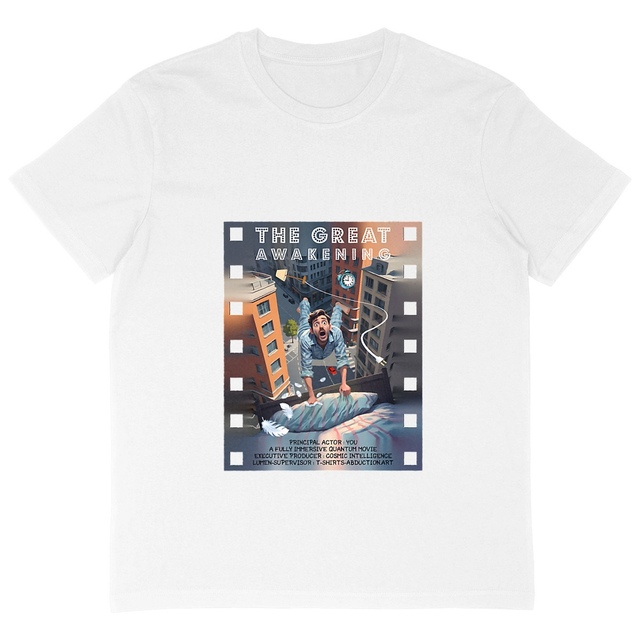 Image back ❀ T-Shirt Épais Homme Oversize ~Premium+ ✦ THE GREAT AWAKENING [🌐 EN] ✨