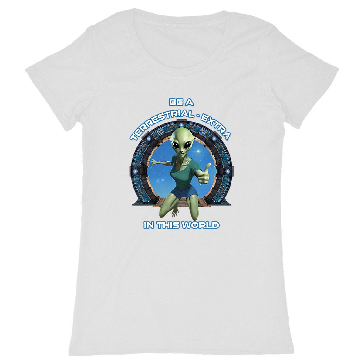 Image back ❀ T-Shirt Léger Classique Femme ~Change  ✦ ZETA (ALIEN) [🌐 EN] ✨