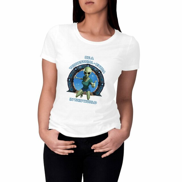 Image front ❀ T-Shirt Léger Classique Femme ~Change  ✦ ZETA (ALIEN) [🌐 EN] ✨