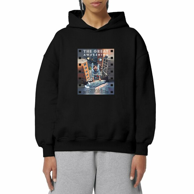 Image front ❀ Sweat-Shirt Standard à Capuche Unisexe Oversize ~Premium+ ✦ THE GREAT AWAKENING [🌐 EN] 