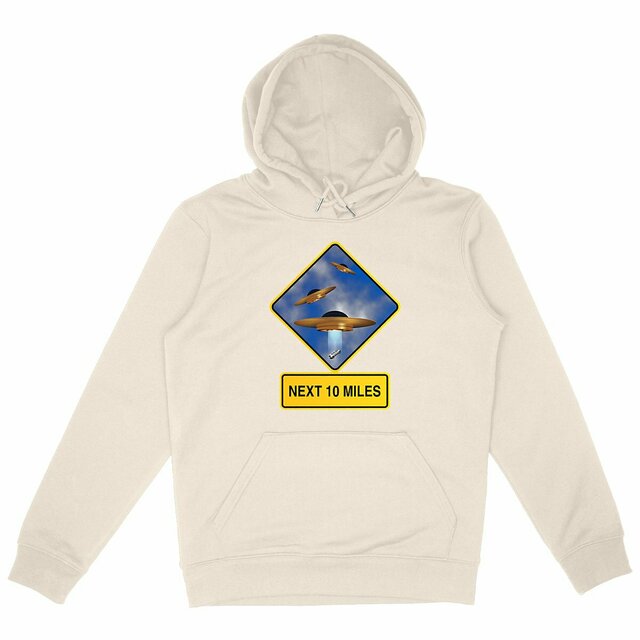 Image back ❀ Sweat-Shirt Épais à Capuche Unisexe ~Premium+ ✦ UFO ALERT [🌐 EN] ✨