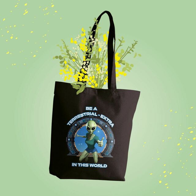 Image front ❀ Totebag Épais ~Premium+ ✦ ZETA (ALIEN) [🌐 EN] ✨