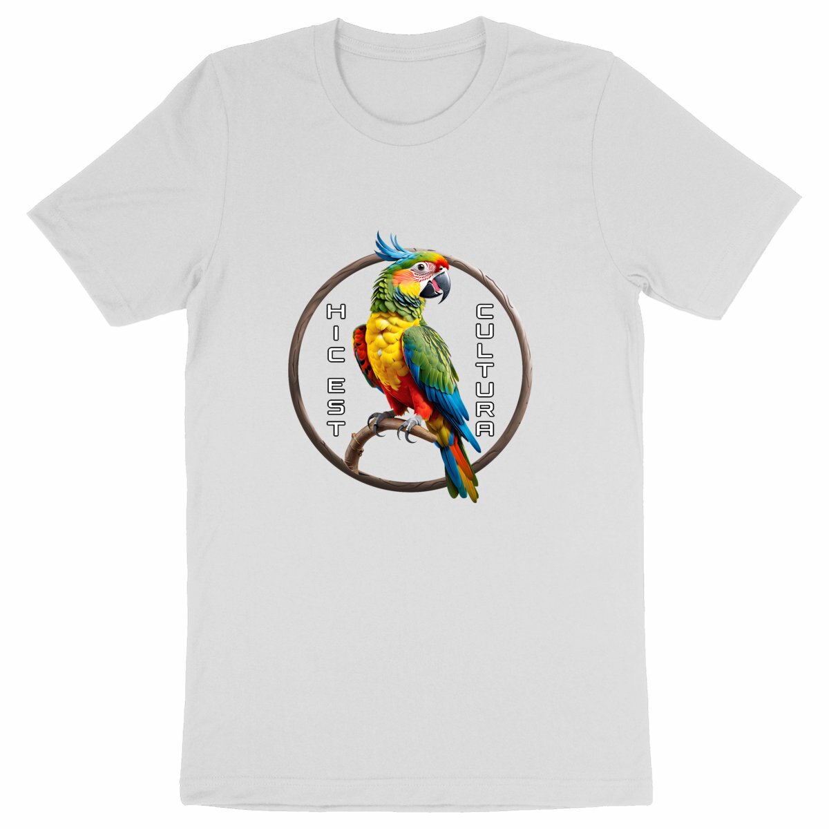 Image back ❀ T-Shirt Mi-Épais Unisexe ~Premium+ ✦ PERROQUET [🌐 LAT] ✨