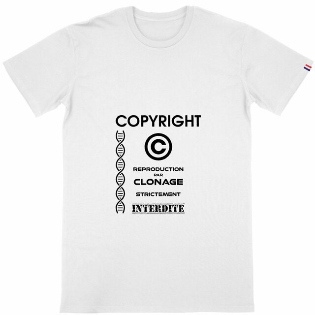 Image back ❀ T-Shirt Mi-Épais Homme Made in France ~Premium+ ✦ L'ANTI-CLONE [🌐 FR] ✨
