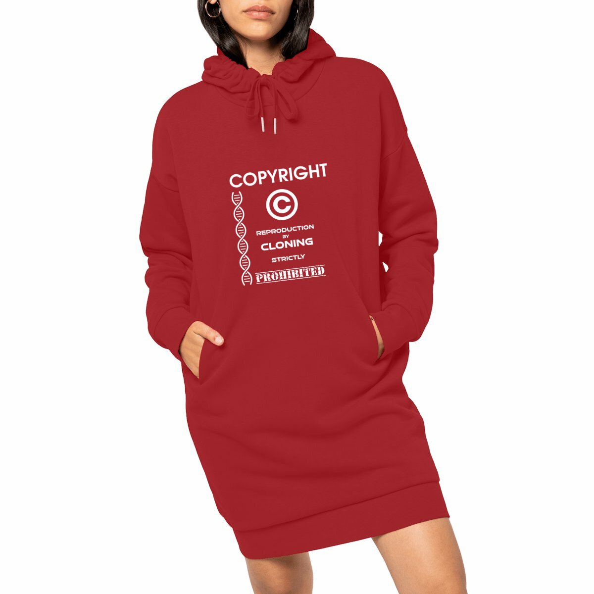 Image front ❀ Robe Sweat Lourde à Capuche Femme ~Premium+ ✦ THE ANTI-CLONE [🌐 EN] ✨