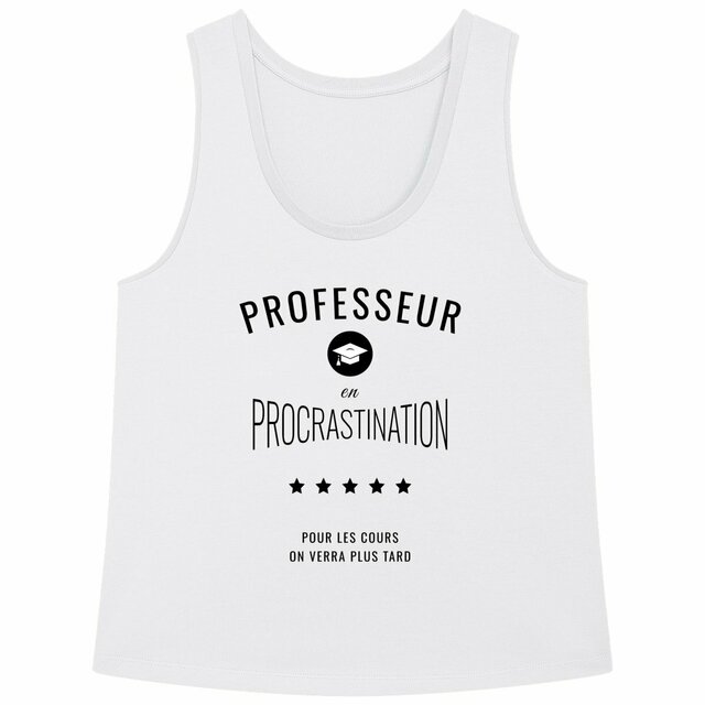 Image back ❀ Débardeur Mi-Léger Femme Ample ~Premium+ ✦ PROCRASTINATION [🌐 FR] ✨