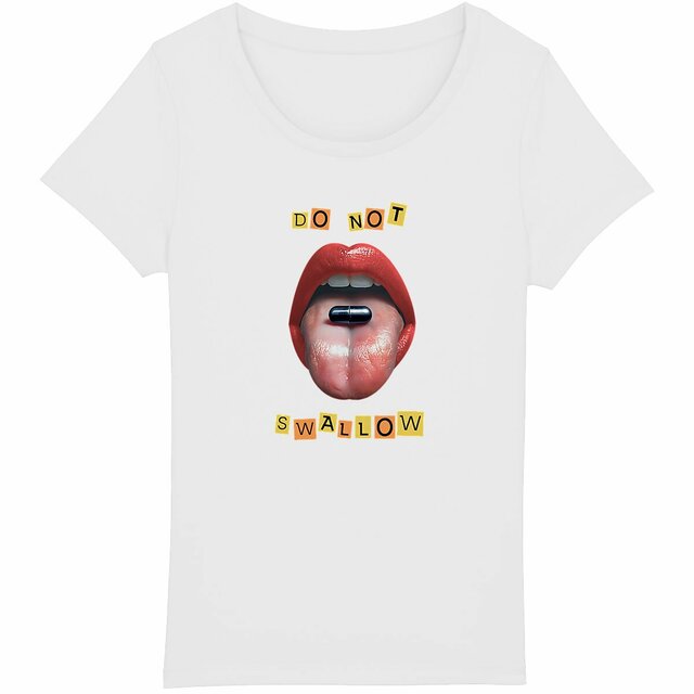 Image back ❀ T-Shirt Léger Femme ~Premium ✦ BLACK PILL - NE PAS AVALER [🌐 EN] ✨