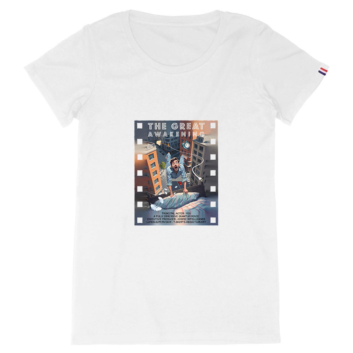 Image back ❀ T-Shirt Mi-Épais Femme Made in France ~Premium+ ✦ THE GREAT AWAKENING [🌐 EN] ✨