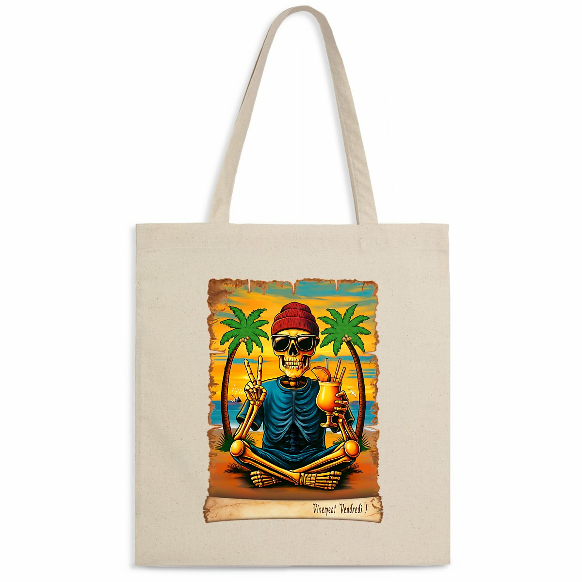 Image back ❀ Totebag Léger ~Premium ✦ VIVEMENT VENDREDI ! [🌐 FR] ✨