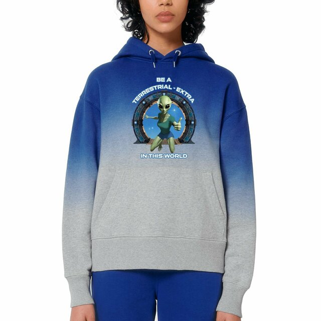 Image front ❀ Sweat à Capuche Standard Dip Dye Oversized Unisexe ~Premium+ ✦ ZETA (ALIEN) [🌐 EN] ✨