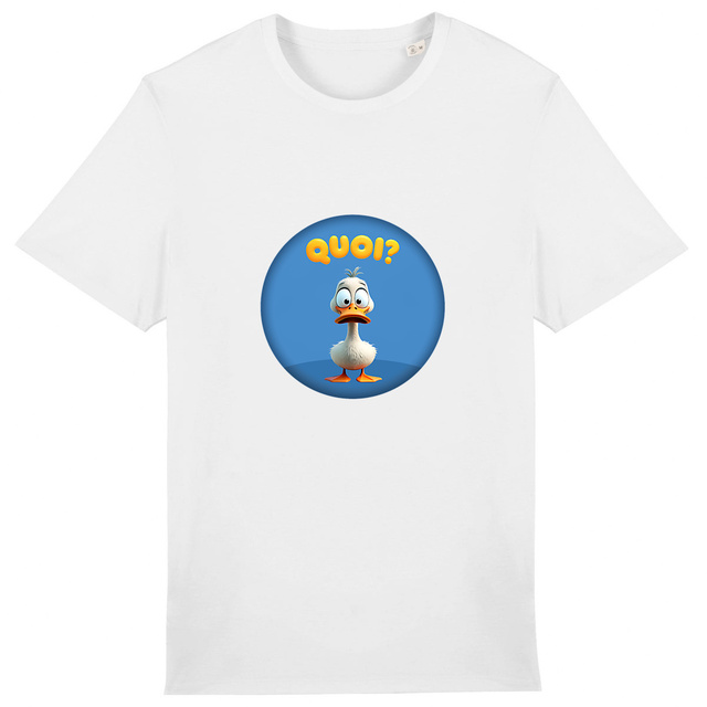 Image back ❀ T-Shirt Mi-Épais Unisexe ~Premium+ ✦ PETIT CANARD [🌐 FR] ✨