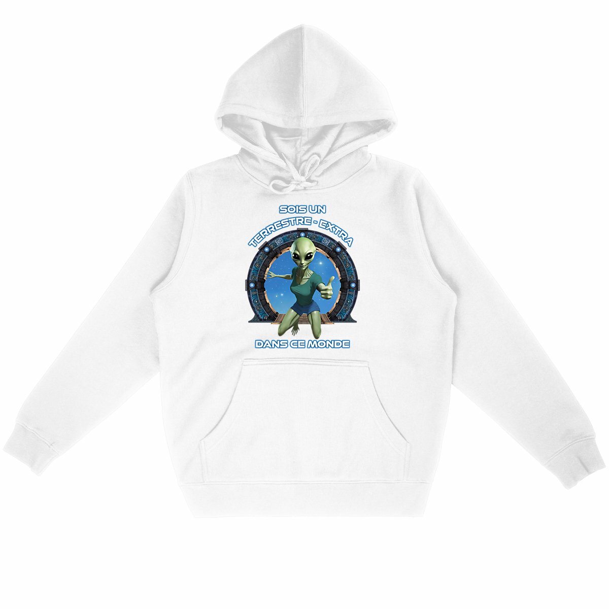 Image back ❀ Sweat-Shirt Standard à Capuche Unisexe ~Premium ✦ ZETA (EXTRA-TERRESTRE) [🌐 FR] ✨