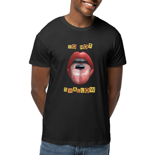 Image front ❀ T-Shirt Mi-Léger Unisexe ~Premium ✦ BLACK PILL - NE PAS AVALER [🌐 EN] ✨