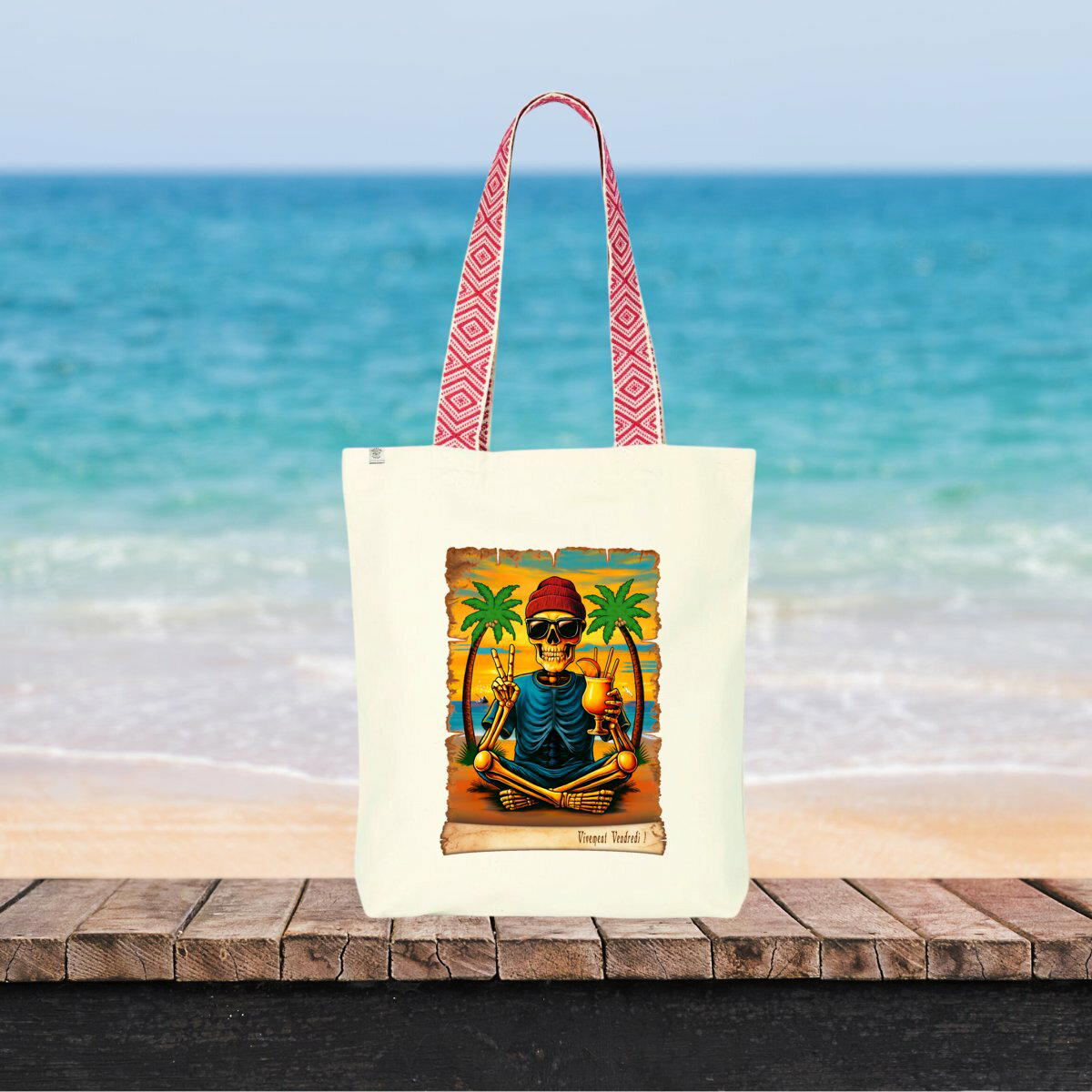 Image front ❀ Totebag Ethnique ~Premium+ ✦ VIVEMENT VENDREDI ! [🌐 FR] ✨