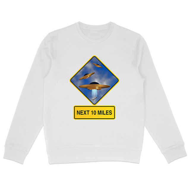 Image back ❀ Sweat-Shirt Standard Unisexe ~Premium ✦ UFO ALERT [🌐 EN] ✨