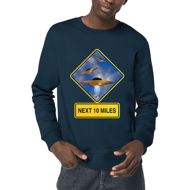 Image front ❀ Sweat-Shirt Standard Unisexe ~Premium ✦ UFO ALERT [🌐 EN] ✨