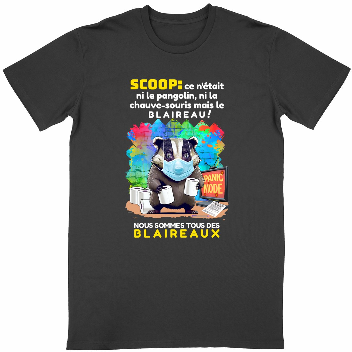 Image back ❀ T-Shirt Léger Classique Unisexe ~Change ✦ PANIC MODE [🌐 FR] ✨