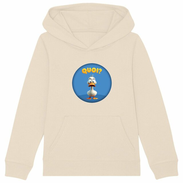 Image back ❀ Sweat-Shirt Épais à Capuche Unisexe Enfant ~Premium+ ✦ PETIT CANARD [🌐 FR] ✨