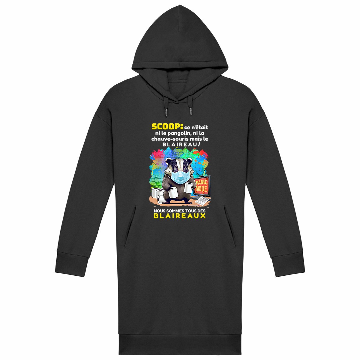 Image back ❀ Robe Sweat Lourde à Capuche Femme ~Premium+