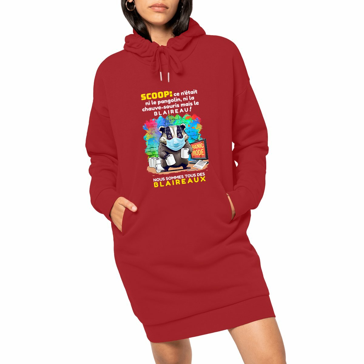 Image front ❀ Robe Sweat Lourde à Capuche Femme ~Premium+