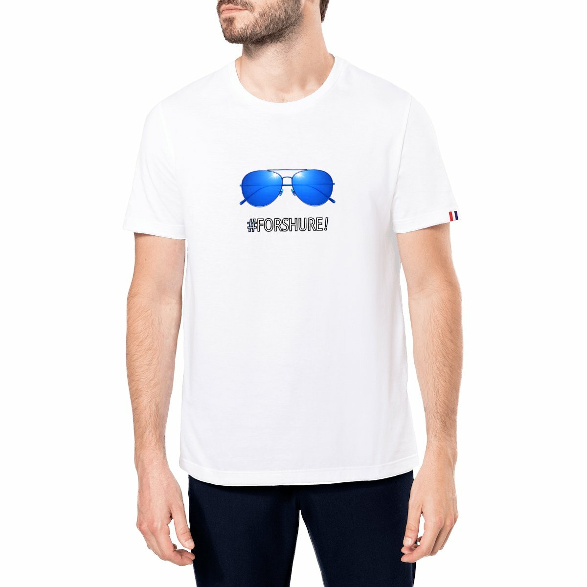 Image front ❀ T-Shirt Mi-Épais Homme Made in France ~Premium+ ✧ DAVOS 2026 PARODY [🌐 FR] ✨
