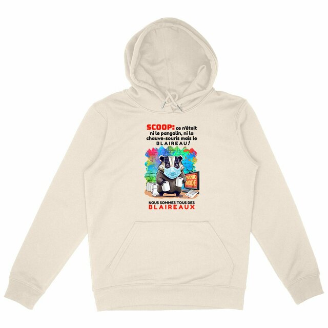 Image back ❀ Sweat-Shirt Épais à Capuche Unisexe ~Premium+ ✦ PANIC MODE [🌐 FR] ✨