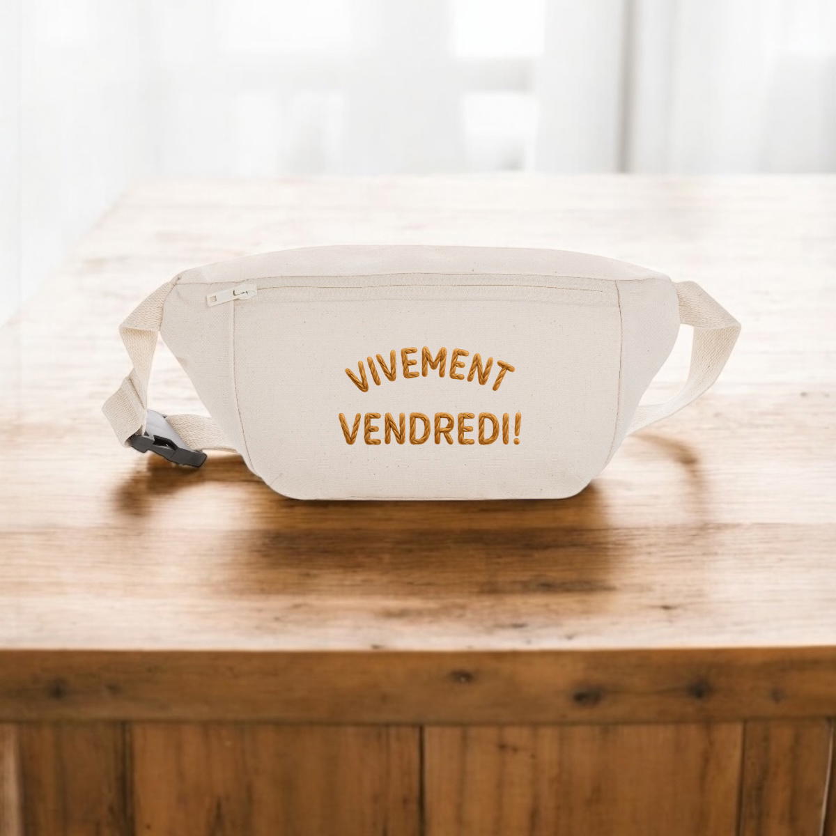 Image front ❀ Sac Banane En Toile Recyclée ~Premium+ ✦ VIVEMENT VENDREDI ! [🌐 FR] ✨